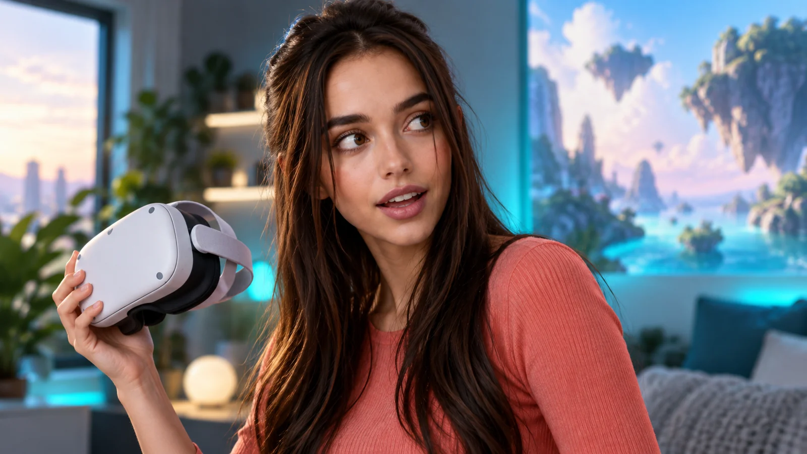 Jana präsentiert immersive Erlebnisse mit VR-Headset