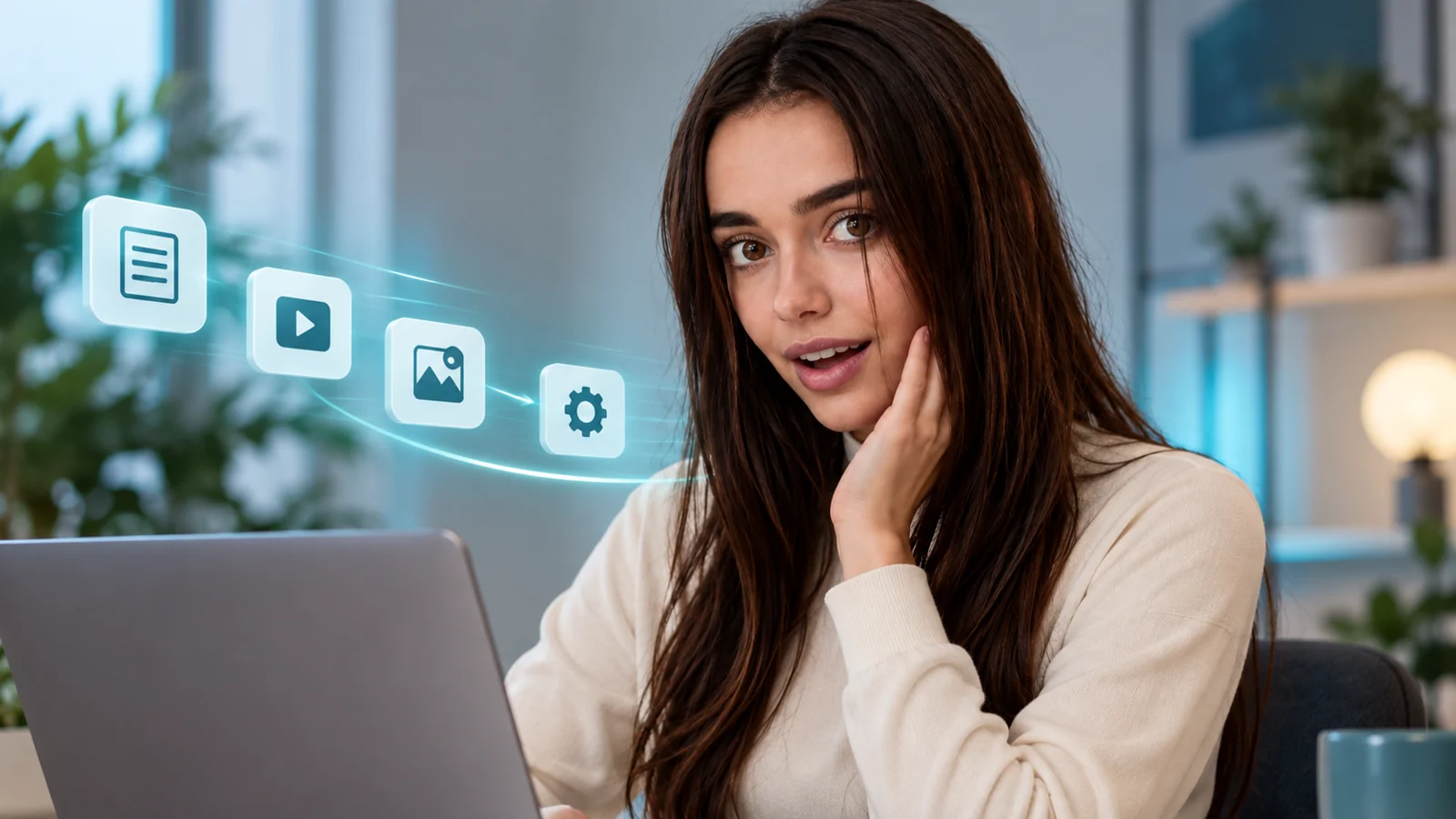 Jana präsentiert Optimierung von Website-Abläufen