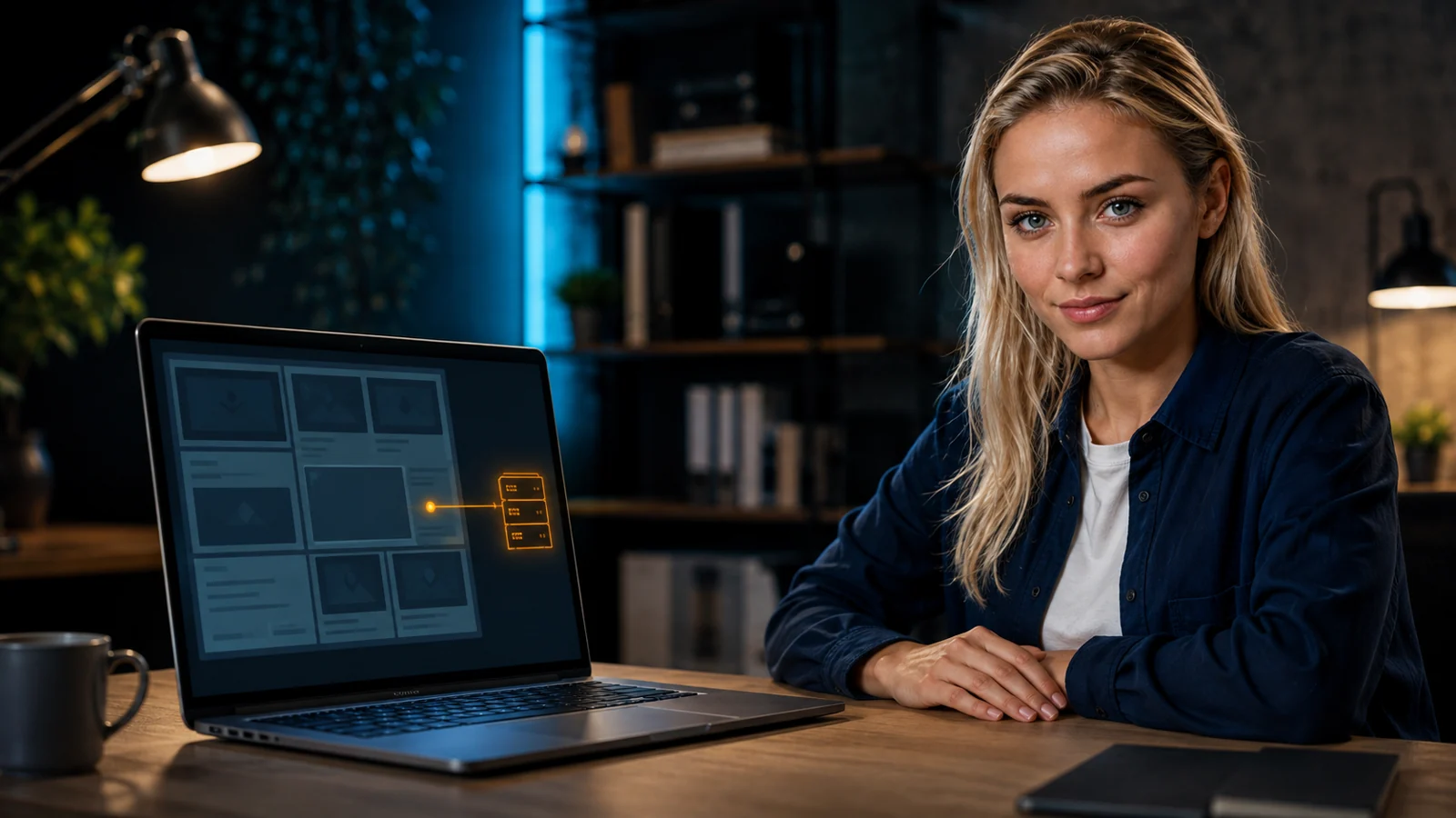Lena präsentiert Prüfung von Website-Zugriffen